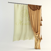 cornice for curtains in a \ y Monterno CD-2 chrome