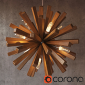 Wood design Sun Lamp