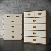 Lacquered Wellington Six Drawer Dresser