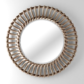 The mirror in the modern frame Braid (Braid) Art-zerkalo