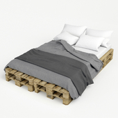 Bed of pallets