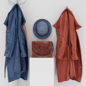 coat hanger-rack and on the hook