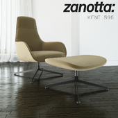 Zanotta - Kent 895 with ottoman