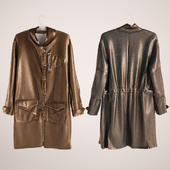 long jacket on a hanger