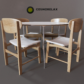 Table Willington Round and Chair Skandinaviya