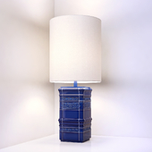 TILE LAMP LARGE BLUE