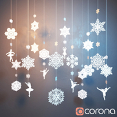 Snowflake made of paper