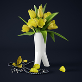 Yellow tulips