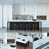 BLACK &amp; WHITE KITCHEN