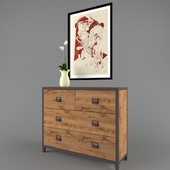 Dresser Loft Industrial Iron