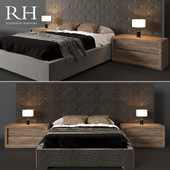 Bed RH Modern DIAMOND-TUFTED PANELCustom
