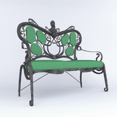 wrought iron benches