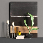 Candles decor set