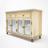 Wood sideboard Restoration Hardware