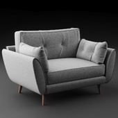Zinc Cuddler Sofa