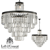 Chandelier RH 1920s Odeon Clear Glass Fringe Chandelier - 6 rings