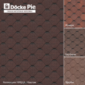 Flexible bituminous shingles Döcke PIE GOLD / Nice