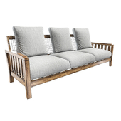 Sofa Synthesis in teak and WaProLace L 210