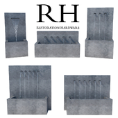 Restoration Hardware Weathered Zinc Fountains