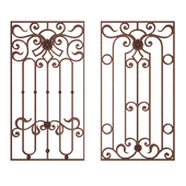 Wrought iron grating