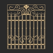 Wrought iron grating