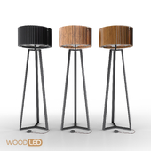 Floor lamp Rotor Woodled