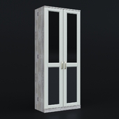 Provence wardrobe with mirror