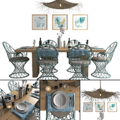 Table setting with porcelain Dibbern