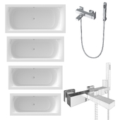 RIHO baths and Newform bath / shower mixer.