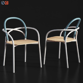 Les Archs Tubular Dinng Chair Unopiu