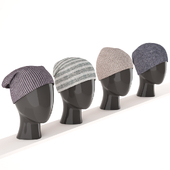 hats on mannequins