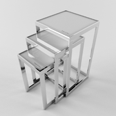 CHROME SIDE TABLE