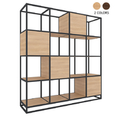 Shelving unit Kvadra 4 black