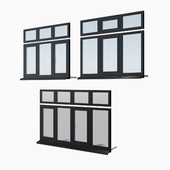 Schuco AWS 65 aluminum windows - set 2