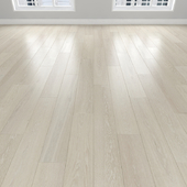 Parquet Oak white, 3 types: herringbone, linear, chevron.