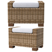 Rattan stool by Massivum