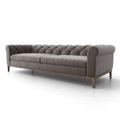 RH ITALIA CHESTERFIELD SOFA - OAK BASE