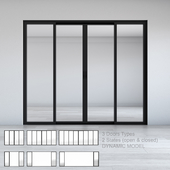 Dynamic Sliding Doors Set 02