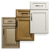 Cabinet Doors Set 16 / Kitchen fronts with furniture handle