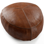 Stone Rawhide Brown Ottoman