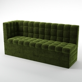 Sofa kitchen corner Breeze velveteen green and beige