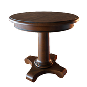 Baker pedestal side table