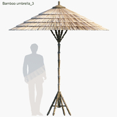 Bamboo umbrella tropical style 03