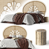 Home Republic Francis Rattan Honey Bedhead