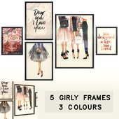 Girly frames set