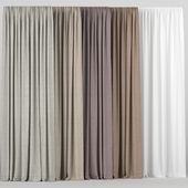 A collection of curtains with tulle