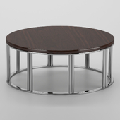 Metal coffee table circle