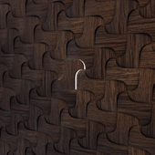 Modular wooden 3D Wall Cladding