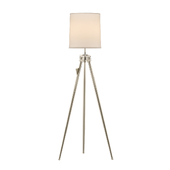 Surveyor Floor Lamp in Burnished Silver Leaf