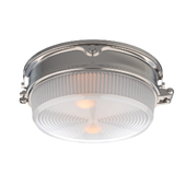 Polished Nickel Flush Mount Ceiling Light